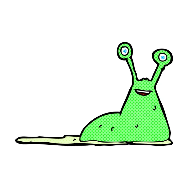 Comic cartoon slug — Stock Vector