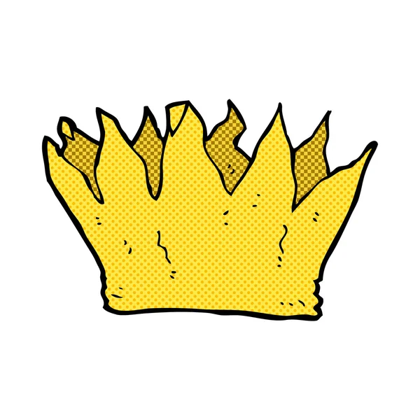 コミック漫画紙の王冠 — ストックベクタ