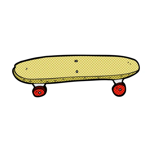 Skate de banda desenhada cômico — Vetor de Stock