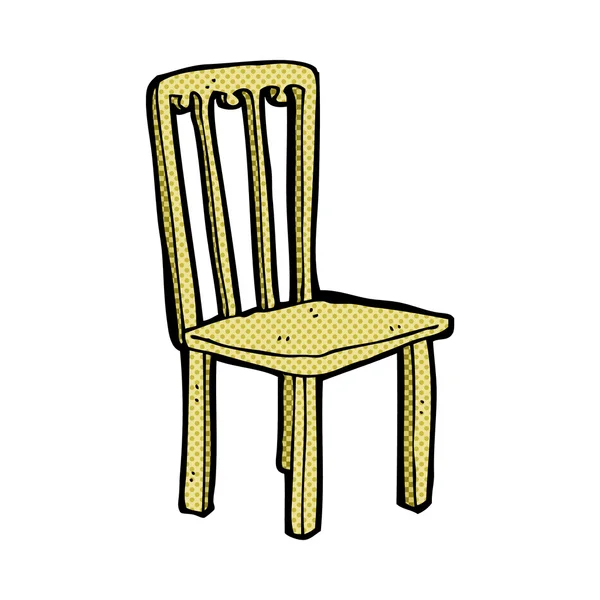 Quadrinhos cartoon cadeira velha — Vetor de Stock
