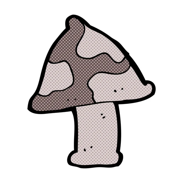 Toadstool de desenhos animados cômicos — Vetor de Stock