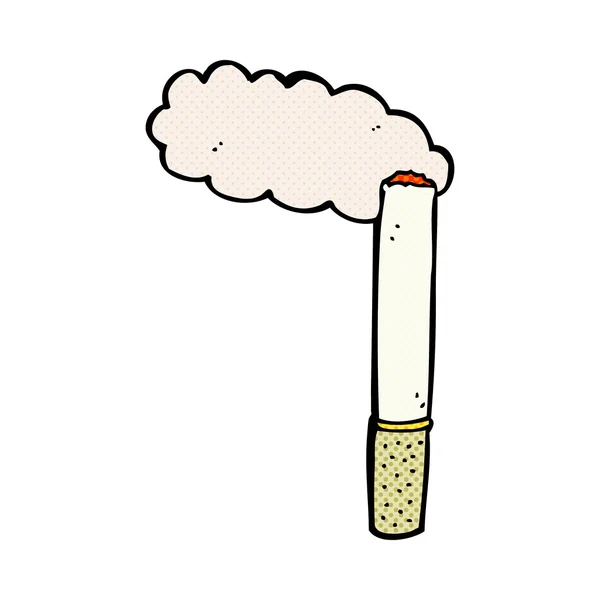Comic cartoon cigarette — Stock Vector