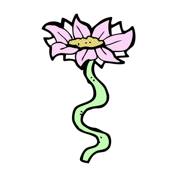 Historieta flor de dibujos animados — Vector de stock