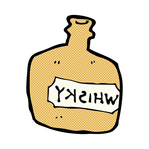 Komiks kreskówka whisky słoik — Wektor stockowy