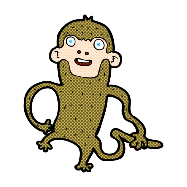 Comic cartoon monkey — Stock Vector