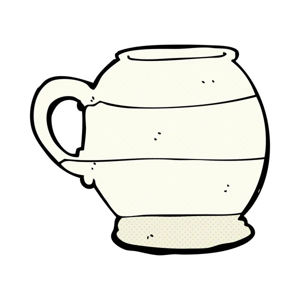 Historieta historieta viejo estilo taza — Archivo Imágenes Vectoriales