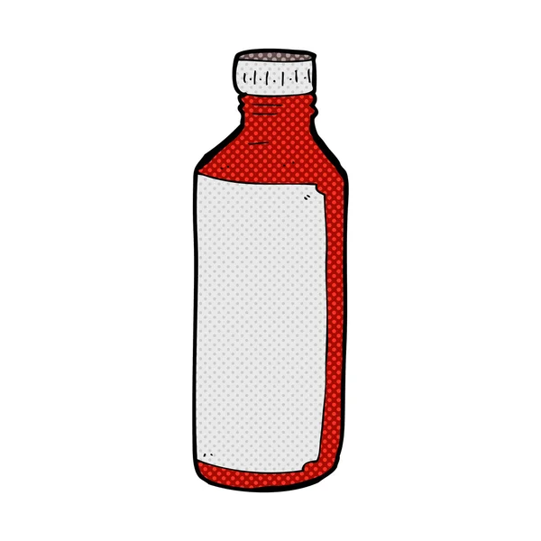 Comic-Karikatur Wasserflasche — Stockvektor