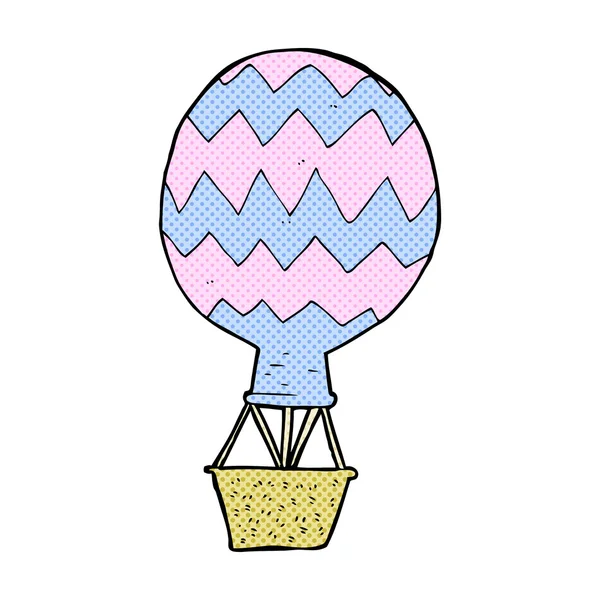 BD dessin animé montgolfière — Image vectorielle