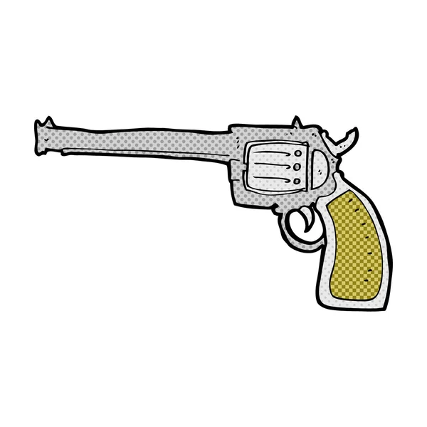 Comic cartoon gun — Stock Vector