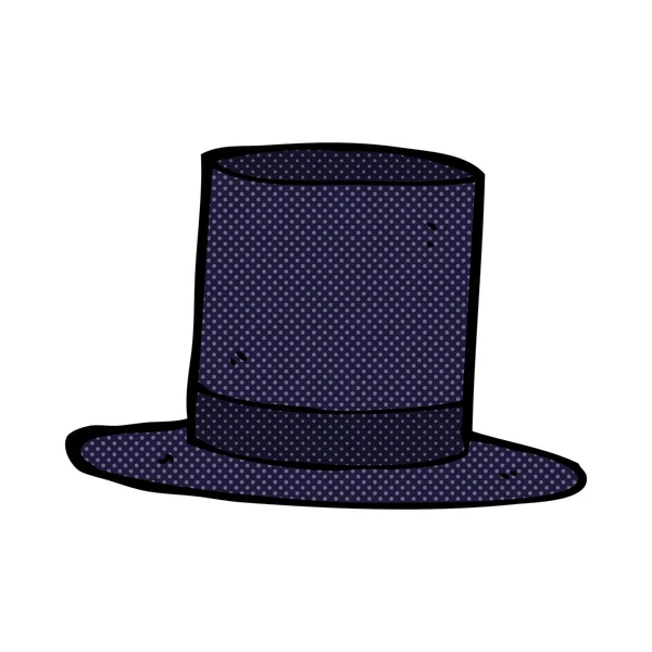 Comic cartoon top hat — Stock Vector