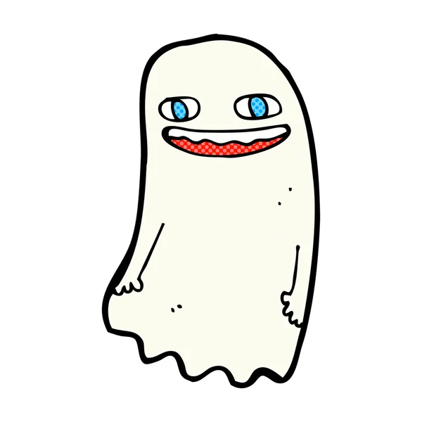 Fantasma cómico divertido de dibujos animados — Archivo Imágenes Vectoriales