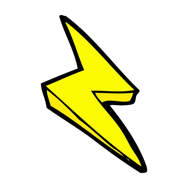 Vicces rajzfilm lightning bolt szimbólum — Stock Vector