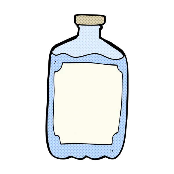 Comic cartoon water bottle — стоковый вектор