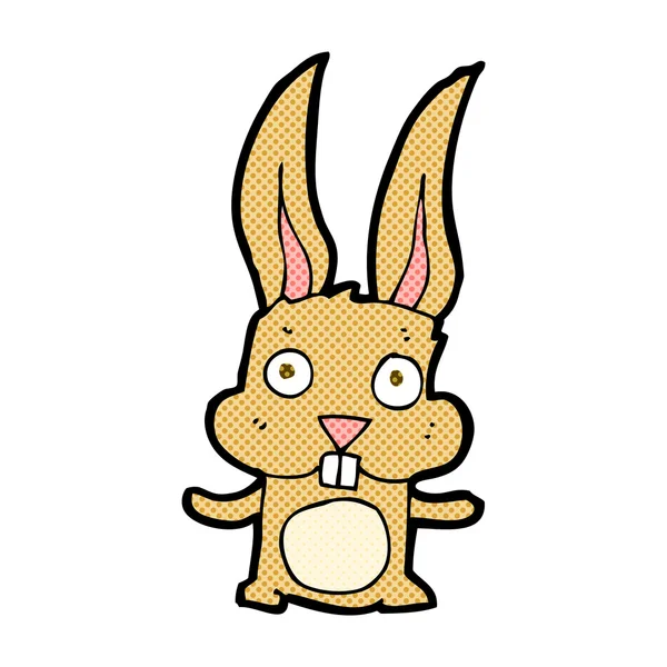 Comic cartoon rabbit — Stock Vector