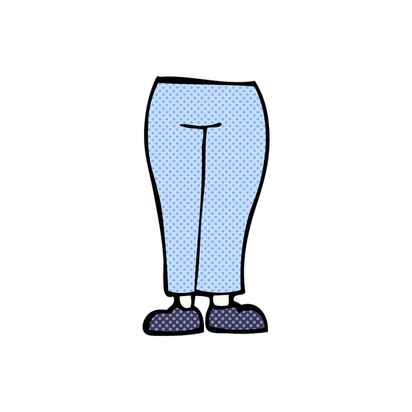 Komiska tecknade ben — Stock vektor