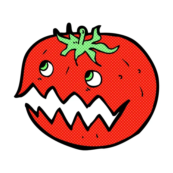 Tomate de banda desenhada cômico — Vetor de Stock