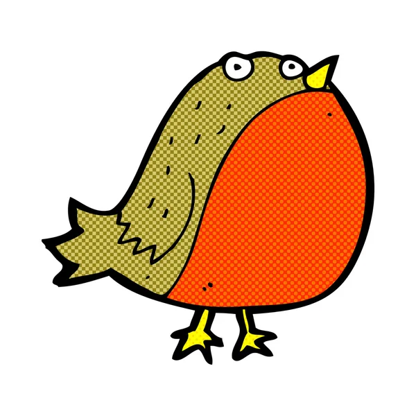 Strip cartoon robin — Stockvector