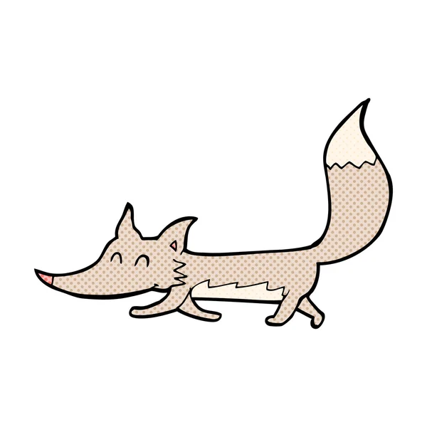 Comiczeichentrick kleiner Wolf — Stockvektor