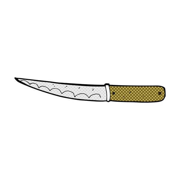 Historieta de dibujos animados cuchillo de cocina — Archivo Imágenes Vectoriales