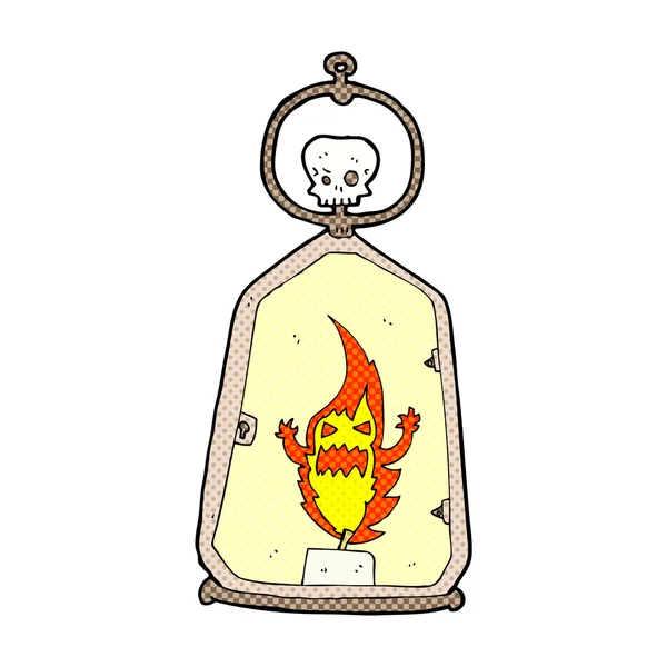Bande dessinée lanterne fantôme — Image vectorielle