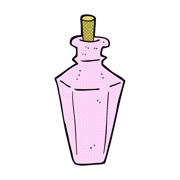 Frasco de perfume de desenhos animados em quadrinhos — Vetor de Stock