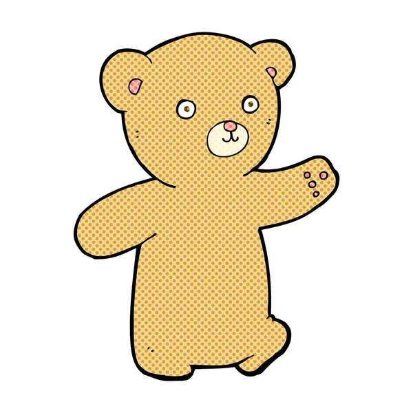 Bande dessinée ours en peluche — Image vectorielle
