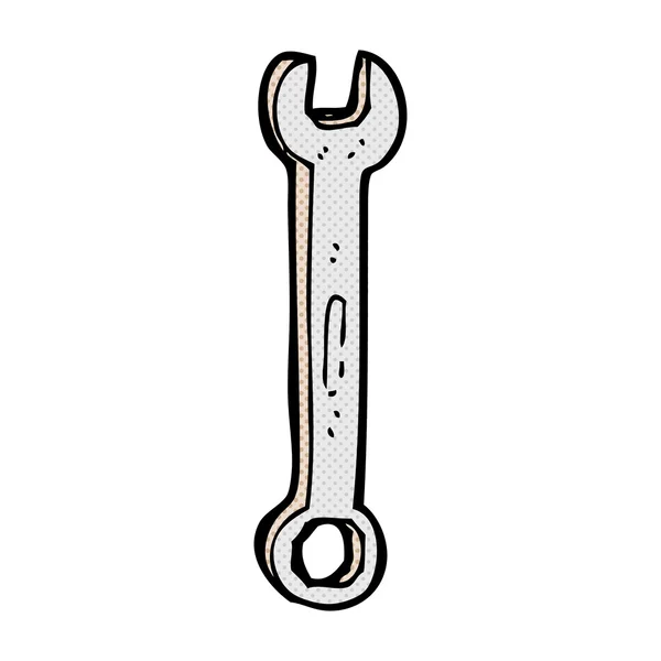 Strip cartoon spanner — Stockvector