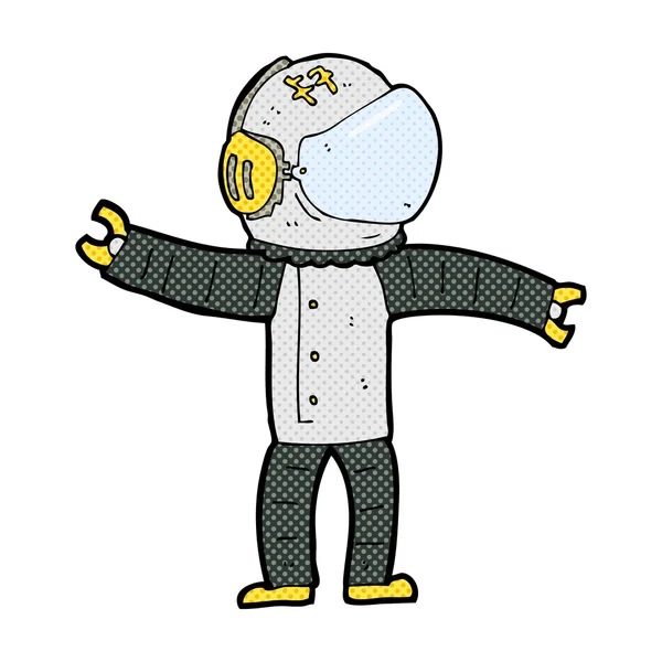 Comic-Astronaut — Stockvektor