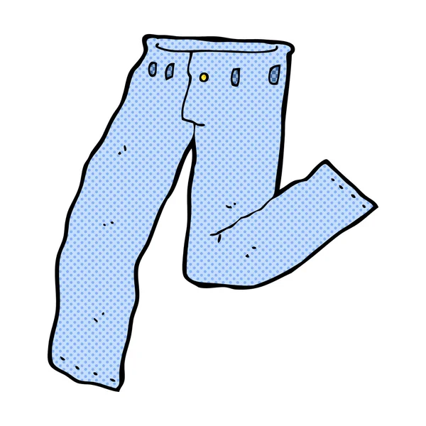 Strip cartoon jeans — Stockvector