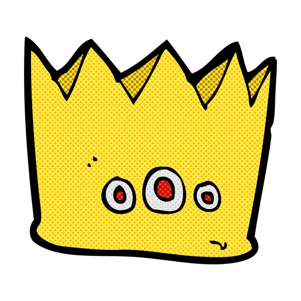 Comic cartoon crown — Stock Vector