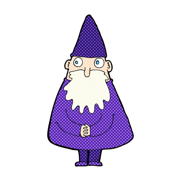 Comic cartoon wizard — Stock Vector