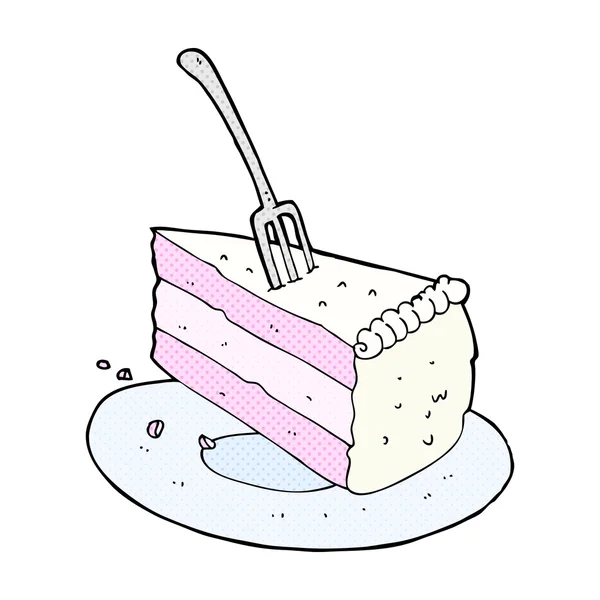 Pastel de dibujos animados cómicos — Vector de stock