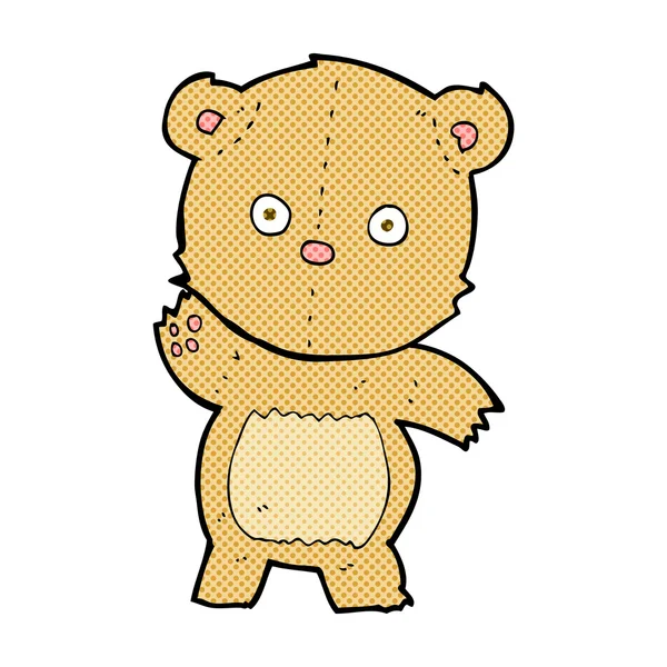 Historieta de dibujos animados osito de peluche — Vector de stock