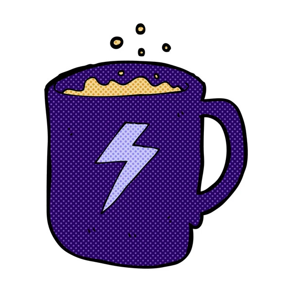 Comic-Kaffeetasse — Stockvektor