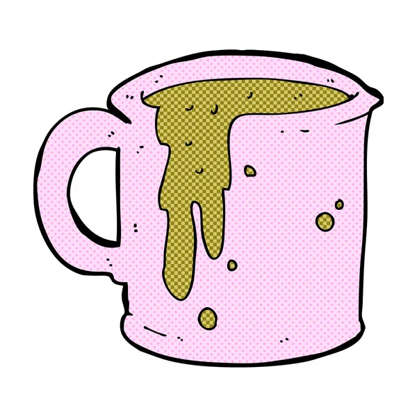 Historieta taza de café de dibujos animados — Vector de stock