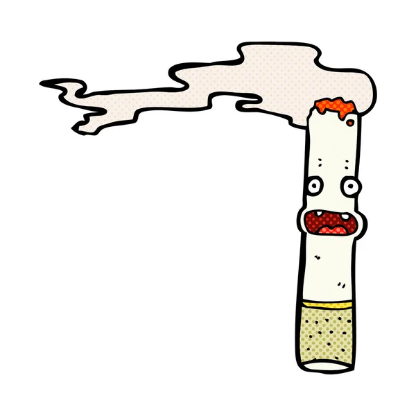 Komiska cartoon cigarett — Stock vektor