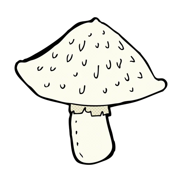 Comic cartoon wild mushroom — Stock Vector