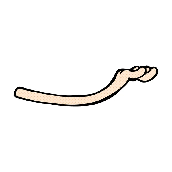 Strip cartoon arm — Stockvector