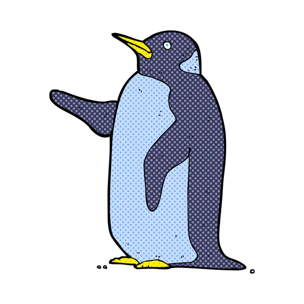 Comic cartoon penguin — Stock Vector