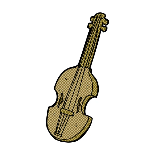Comic cartoon violin — стоковый вектор