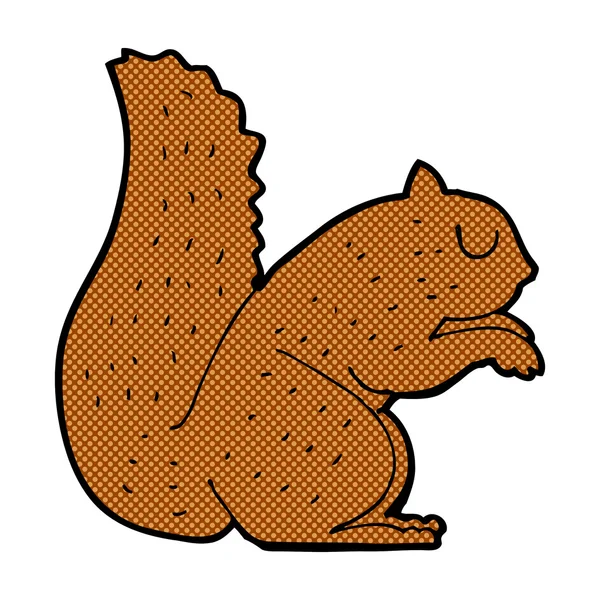 Comic cartoon squirrel — стоковый вектор