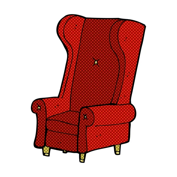Komiska tecknad gamla stol — Stock vektor