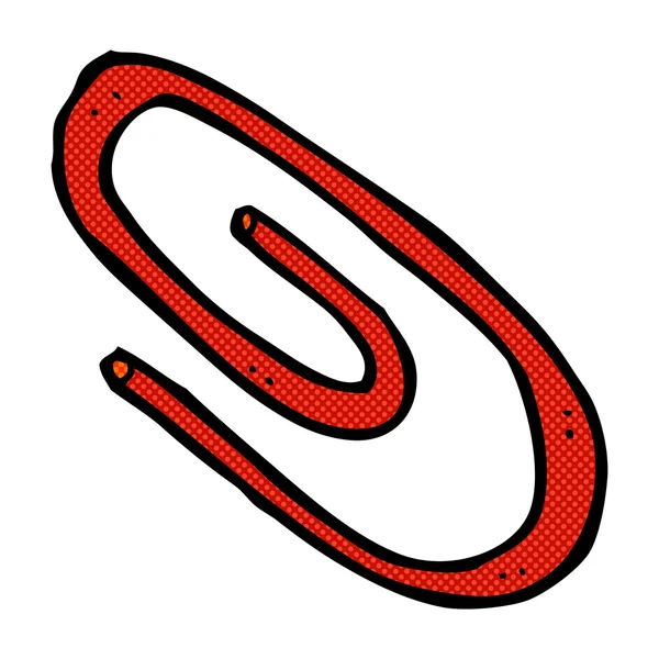 Strip cartoon paperclip — Stockvector