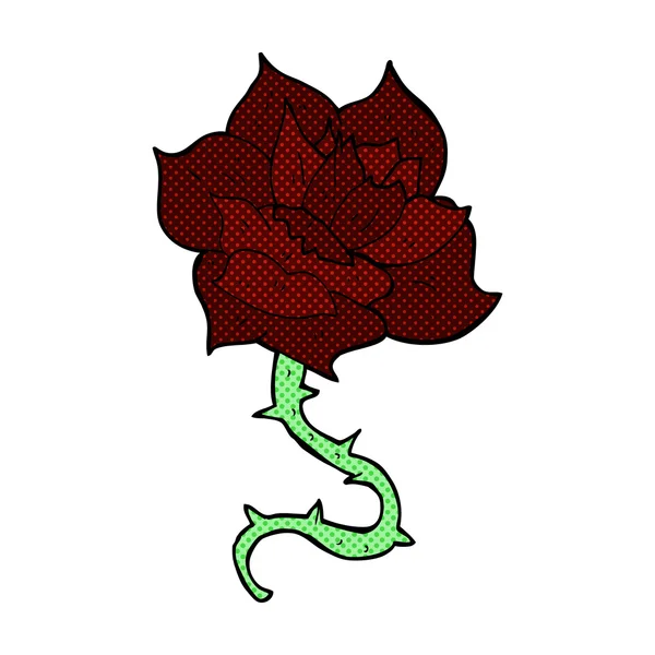 Γελοιογραφία κωμικό τριαντάφυλλο — Διανυσματικό Αρχείο