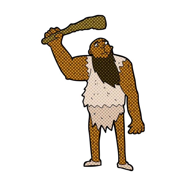 Strip cartoon neanderthal — Stockvector