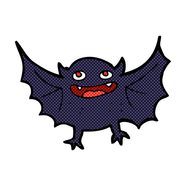 Murciélago vampiro de dibujos animados cómicos — Vector de stock