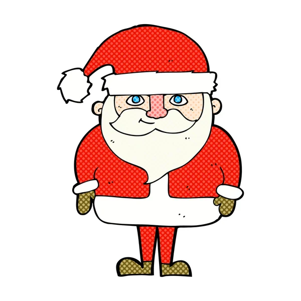 Fumetto felice Babbo Natale — Vettoriale Stock