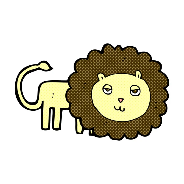 León de dibujos animados cómicos — Vector de stock