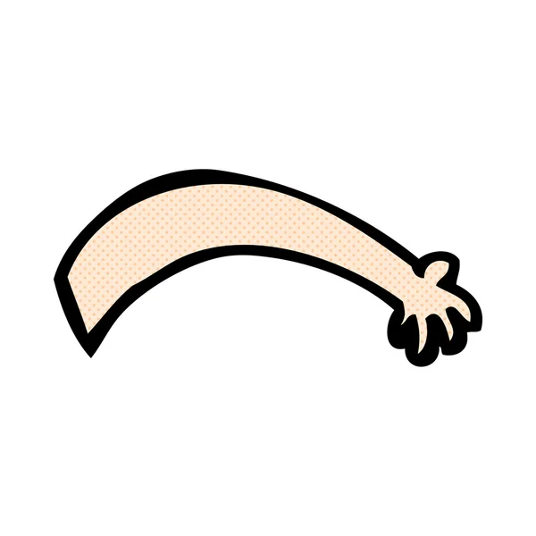 Strip cartoon arm — Stockvector