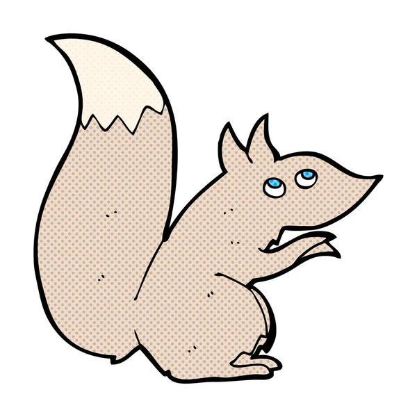 Γελοιογραφία κωμικό σκίουρος — Διανυσματικό Αρχείο